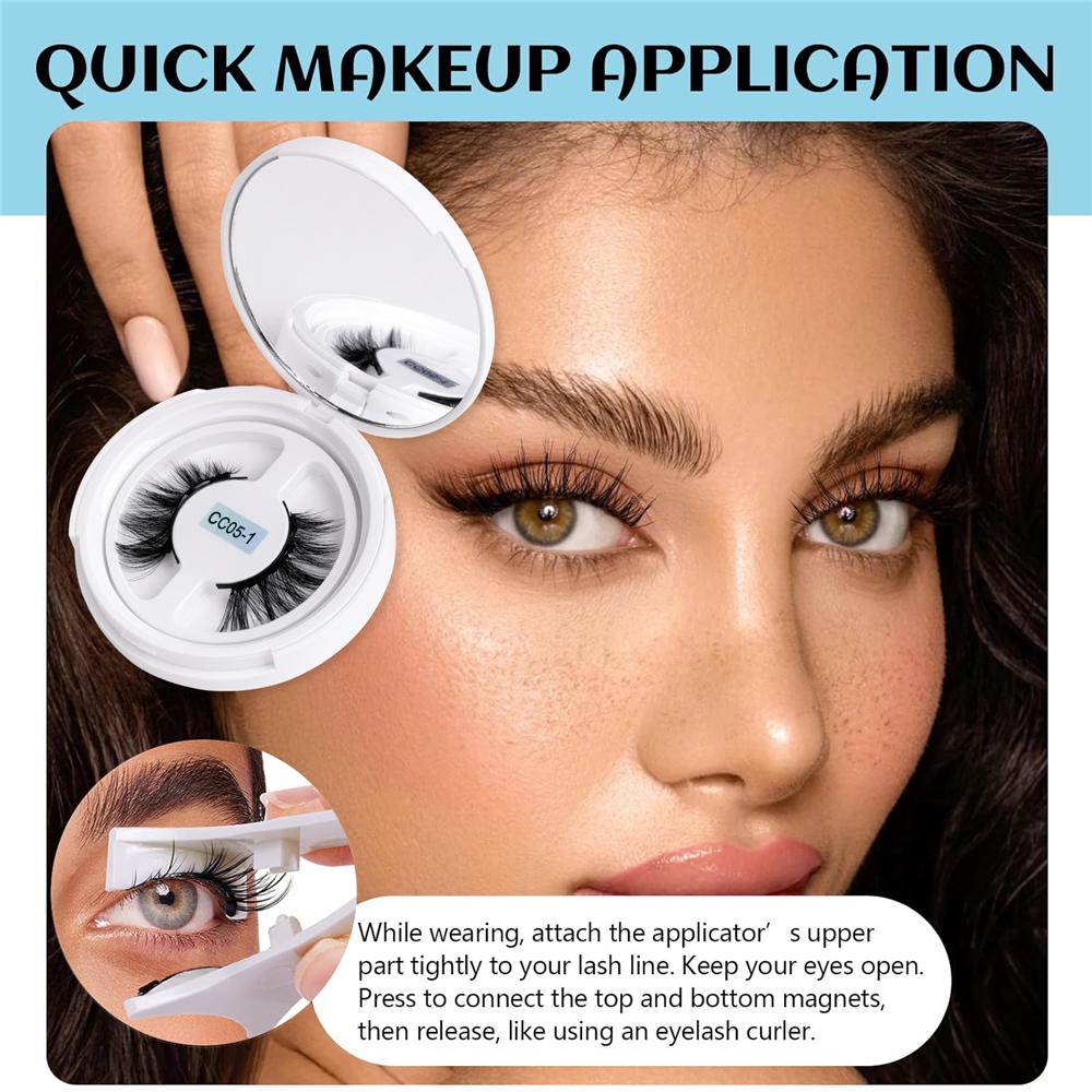 

Adjustable Curvature Magnetic Lashes Kit No Glue Needed Lashes Extensions CC05-1