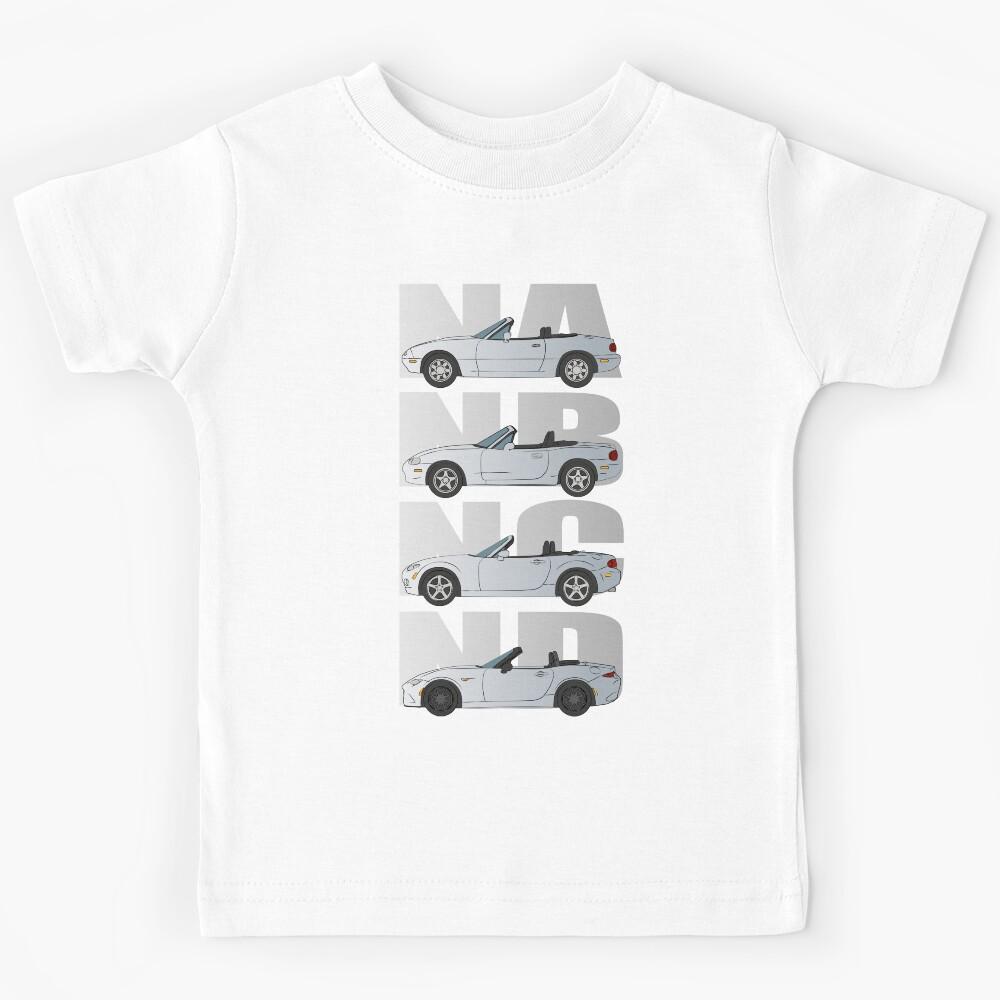 Miata Generations Silver Kids T-Shirt 100