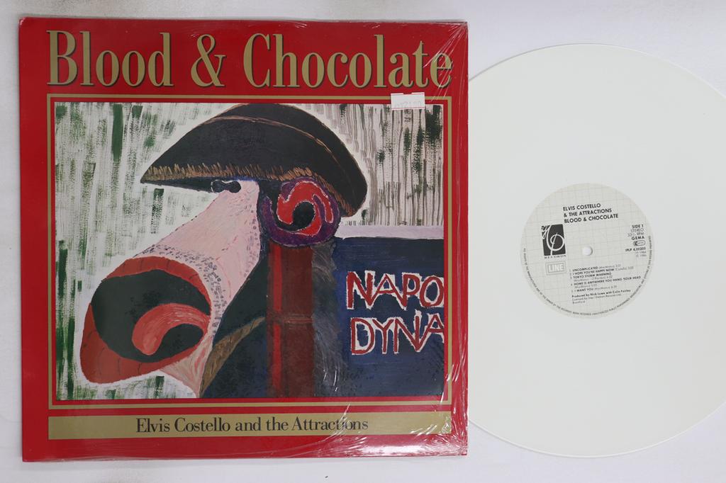 LP Record ELVIS COSTELLO  THE ATTRACTIONS  Blood  Chocolate LILP400200 LINE 1986 Germany Rock Used