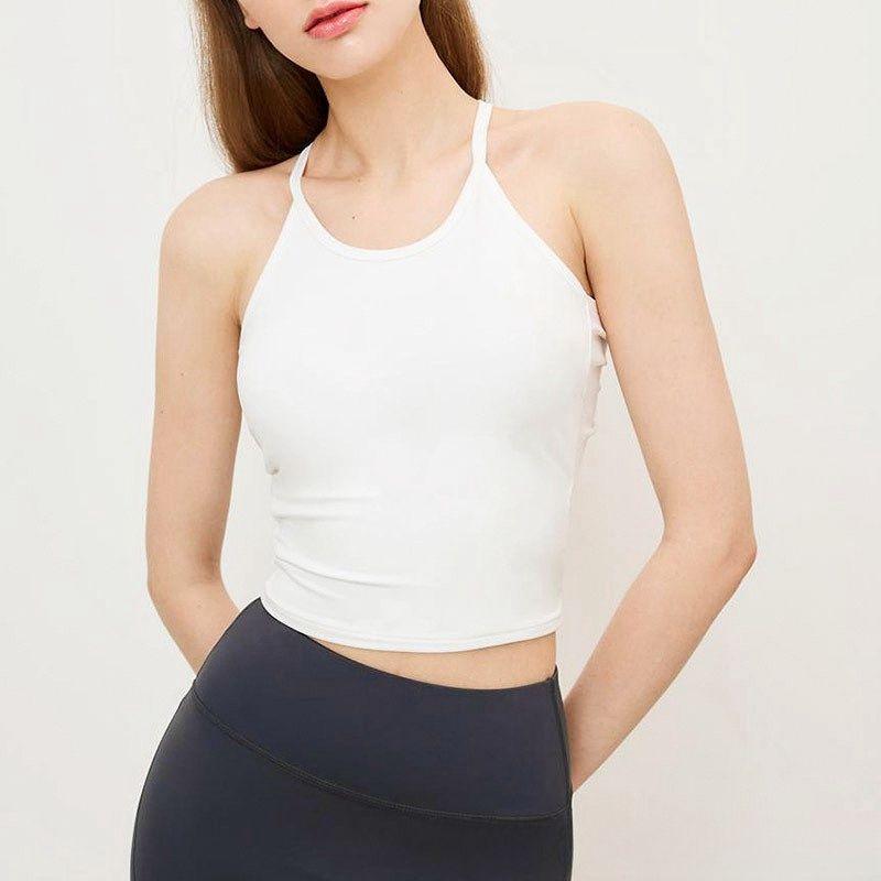 Seamless Sexy Beauty Back Yoga Vest Sports Bra Women's Base Strap Quick-Drying with Chest Pad Workout Dance Clothes Elastic