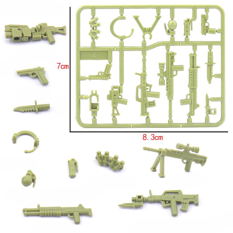Military Building Block Doll Weapon Accessories Weapon Pieces Parts Children'S Toys Assembly Building Block