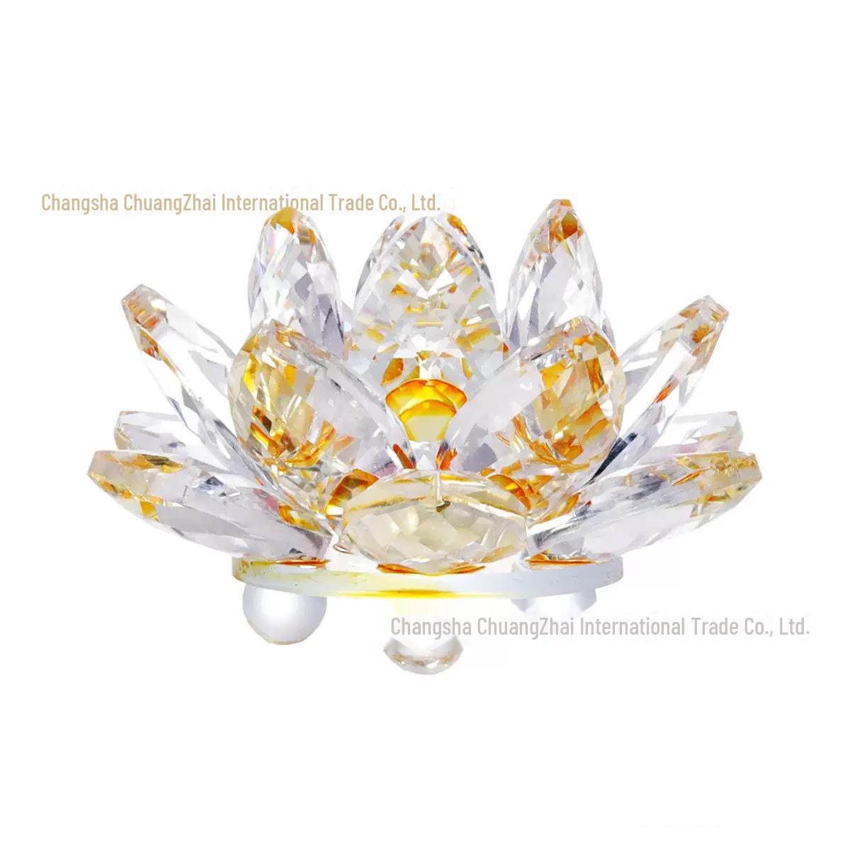 

«Цветной хрустальный лотосный орнамент - AB красный, желтый, синий, зеленый для дома, храма, подарков»