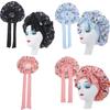 Satin Hair Hat With Digital Floral Design For Comfort And Style