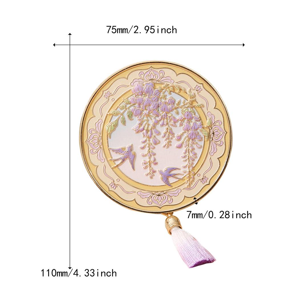 Travel Makeup Mirror Round Creative Cosmetic Mirror for Purse Pocket Handbag