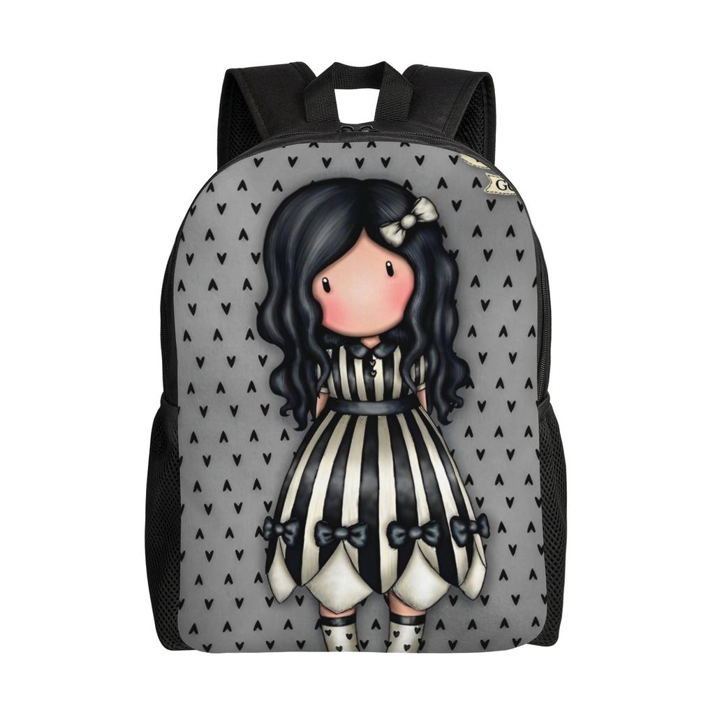 S-Santoro G-Gorjuss Rucksack für Männer Frauen Cooler Studenten Business Tagesrucksack Niedliche Puppen Spielzeug Laptop Computer Umhängetasche Geschenk