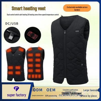 Unisex Electric Smart Heating Vest with 20 Zones & USB Temperature Control