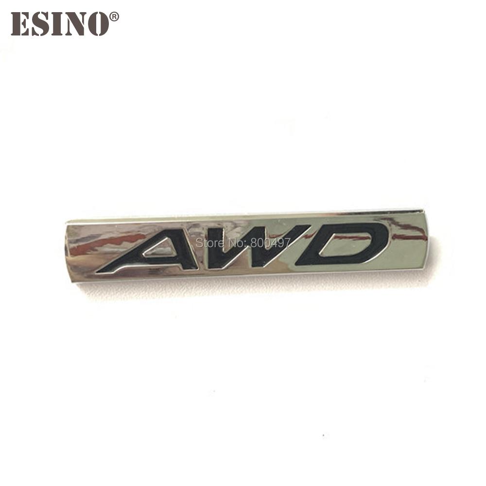 New Car Styling 3D AWD Metal Chrome Zinc Alloy Emblem Car Body Badge Sticker Auto Accessory for Mazda 3 CX-3 CX-5 RX-8 RX-5 Wcgvh11