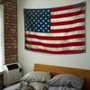 VIKAMA Vintage Amerikanische Flagge Wandteppich Distressed-Stil Amerikanische Flagge Poster Wandkunst Retro Patriotische Heimdekoration