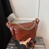 Trendy Waist Bag For Women Pu Leather Fanny Waist Pack Chain Crossbody Chest Bag Hip Zipper Phone Purse Handbag Travel Belt Bag