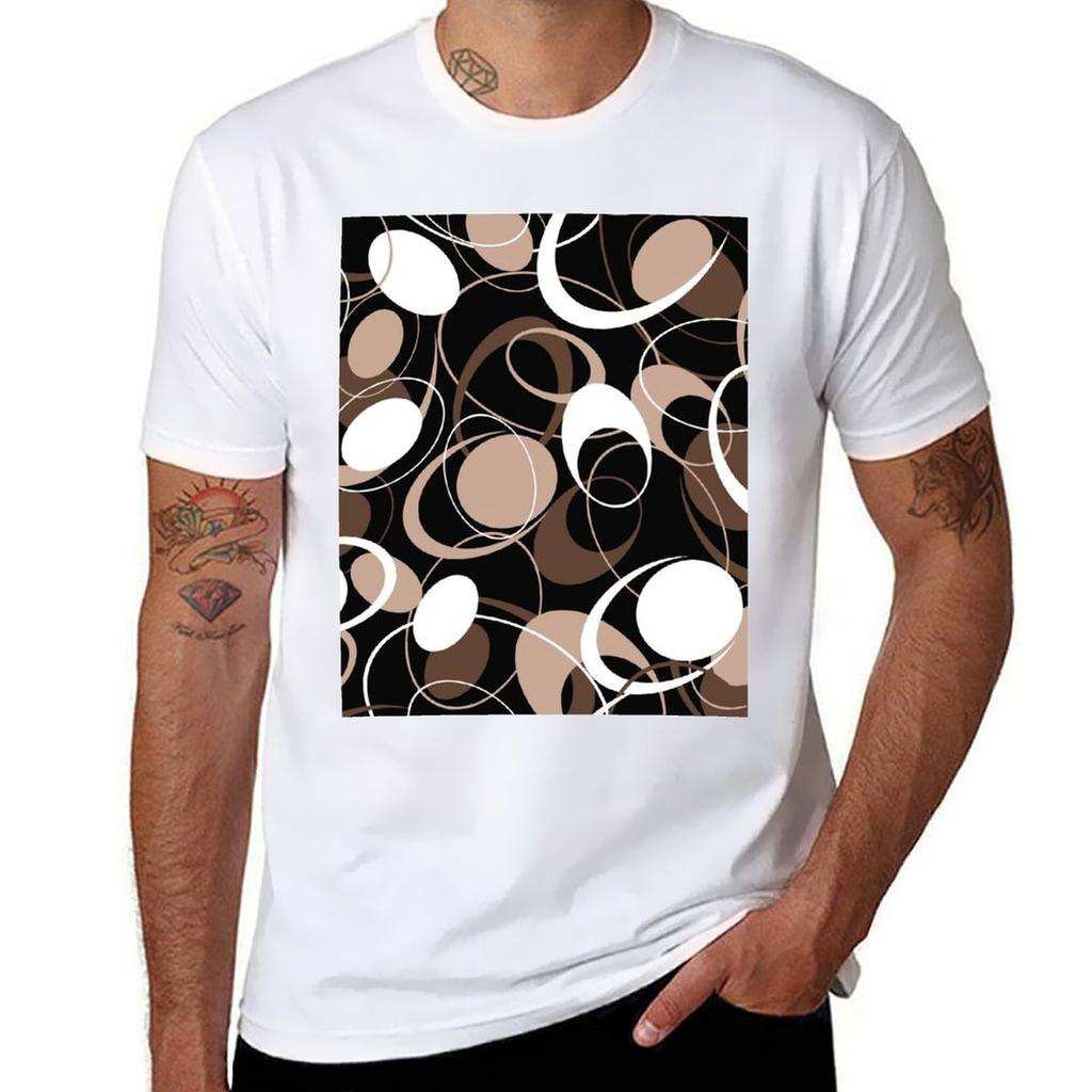 Retro 60s Ovals Tshirt Retro Style Print Casual Top Tshirt