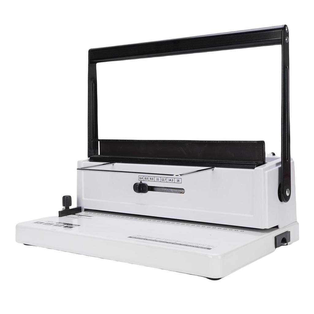 Spiral Binding Machine 20 Sheets Punching 140 Sheet Binding 34 Square Holes Coil Binding Machine with 12Pcs 12mm Coils