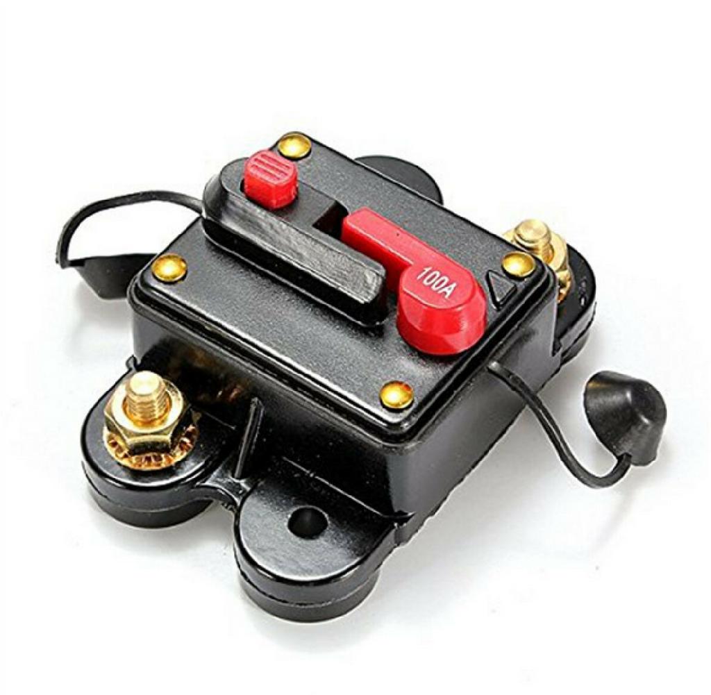 100 Amp Manueller Rücksetz-Leistungsschalter 12v/24v Auto Auto Boot Audio Sicherungshalter