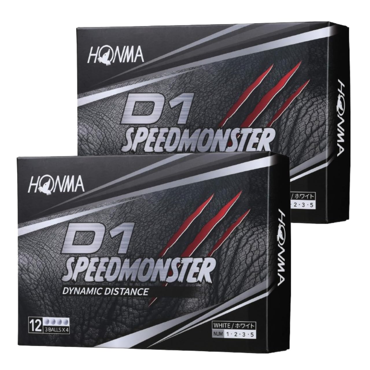 

Дюжина мячей для гольфа Honma Golf Honma D1 Мяч Speed Monster honma White White BT2003 в комплекте [2 комплекта] (24 мяча) Магазин