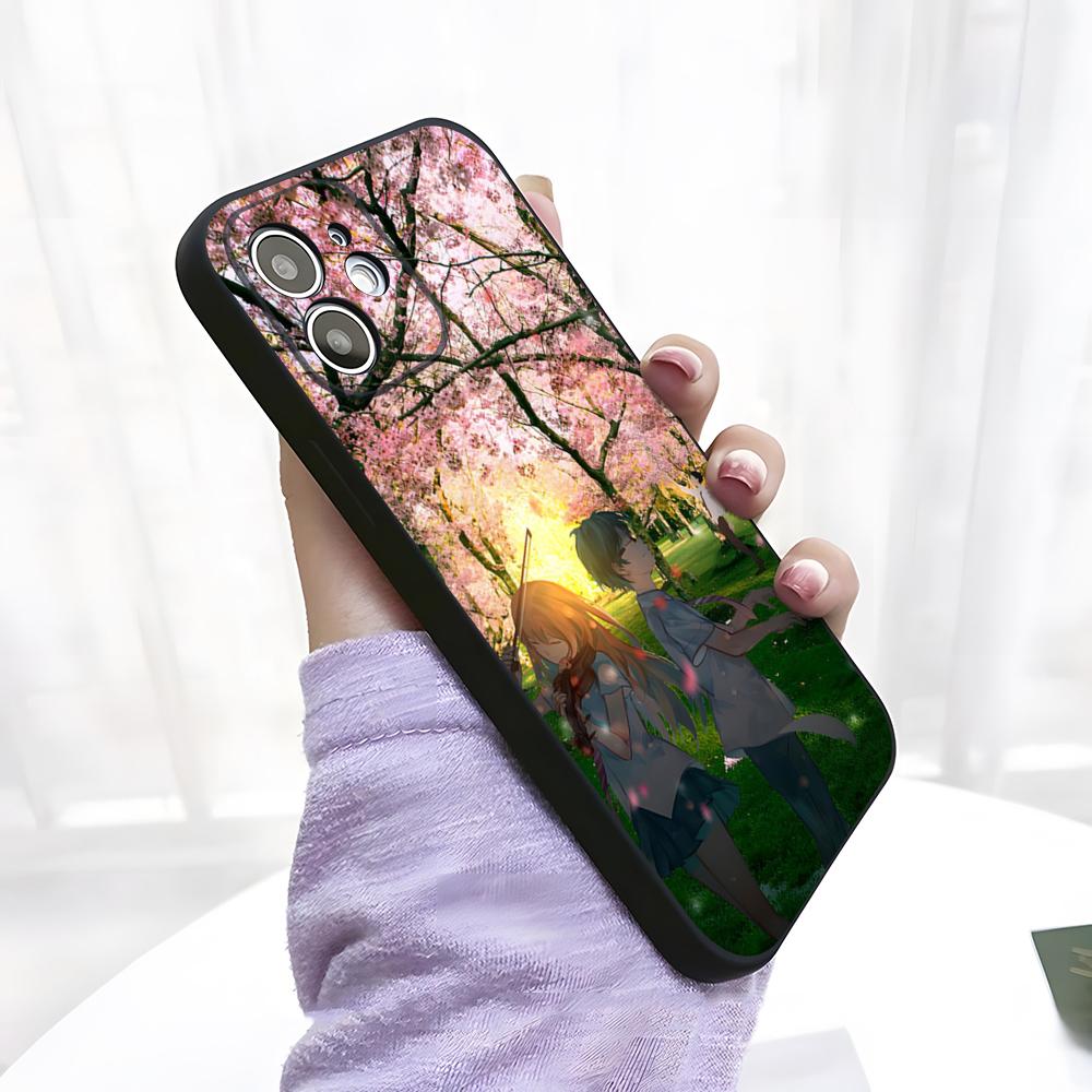 Anime Y-Your Lie In April Phone Case For IPhone 17 Pro Max 15 Pro 16 14 Plus 12 13 Mini 11 Pro Shockproof Soft Cover