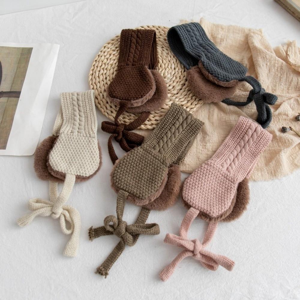 Headband Winter Thickened Earmuffs Foldable Outdoor Anti-cold Earflap Plush Ear Cover  Girls