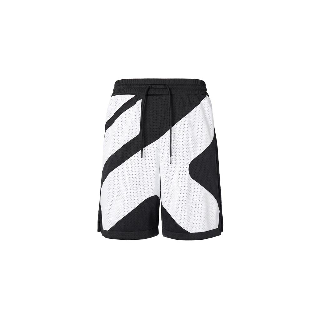 Anta Dış Mekan Serisi Baskılı Elastik Bel Örgü Şort Erkek Alt Giyim Temel-Siyah 152321218-3