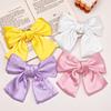 Frauen Elegante Schleife Haarspangen Einfarbig Satin Schleife Clips Mädchen Koreanische Fee Haarnadeln Party Kopfschmuck Haaraccessoires