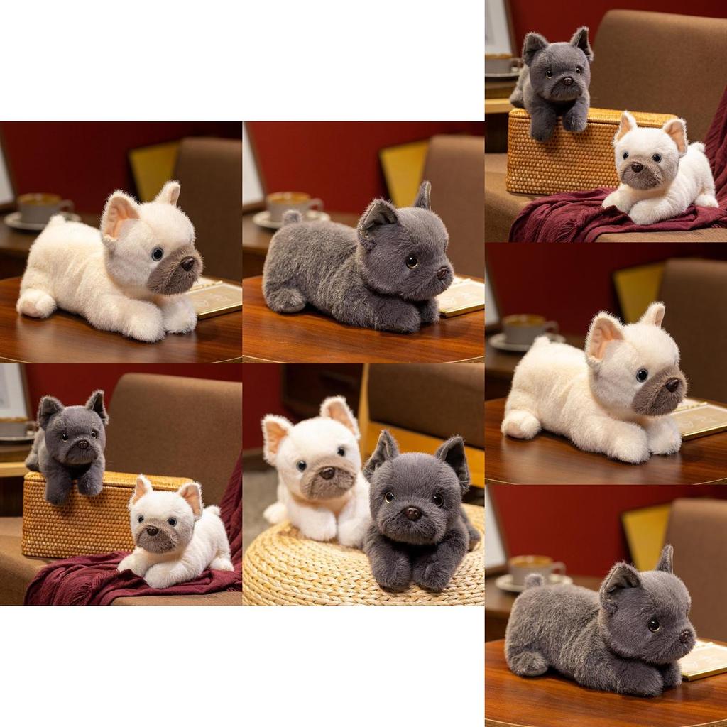 Plush Dog Toy Corgi Bulldog Soft Stuffed Animal For Kids Gift