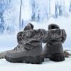 Winter Boots for Men Outdoor Warm Fleece Lined Waterproof High Top Fur Boots Non Slip Snow Boots Hiking Boots Pig Skin Camping Plus Size Work Boots