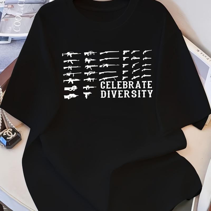 

Silhouette Collection Print T-Shirt,Lightweight T-Shirt Breathable Cool, Comfortable Wear XXL чёрный