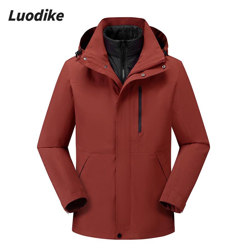 LoDiker Unisex 3-in-1 Outdoor Down Jacket L4V3FC1561