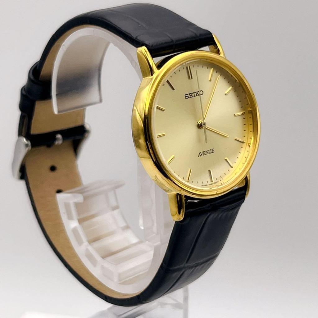 [USED]battery strap SEIKO AVENUE Quartz Wristwatch Working Condition [New & replaced] -