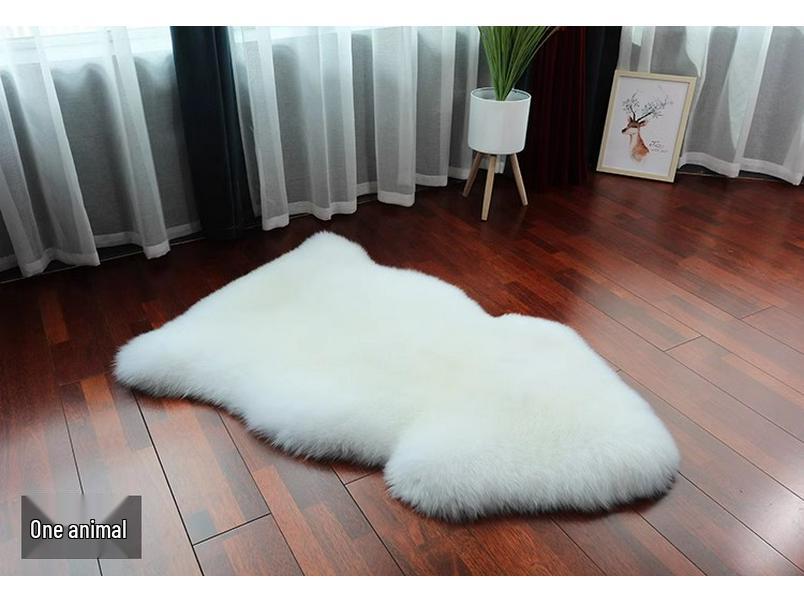 Australian Pure Wool Sheepskin Non-slip Winter Sofa Cushion - Thickened European Chaise Lounge Seatpad