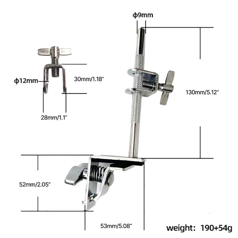 Adjustable Metal Cowbell Holder Clip Bass Drum Hoop Mounted Cowbell Clamp Percussion Accessories Easy To Install