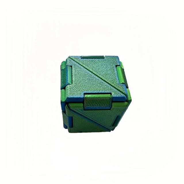 3D Printed Changeable Magic Cube Folding Illusion Puzzle Cube Anti Stress Fidget Toy Educational Toys For Kids