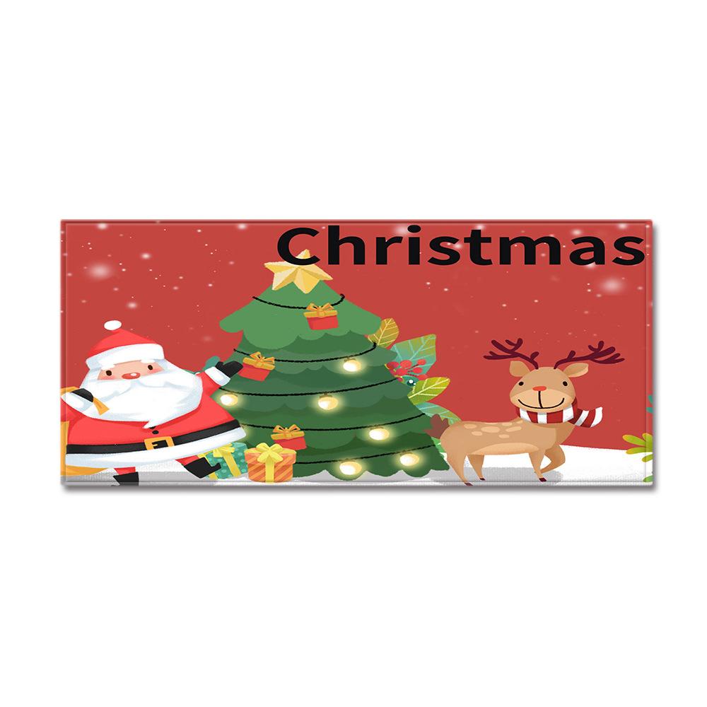 Christmas Kitchen Sand Carpet Doormat Long Floor Mat