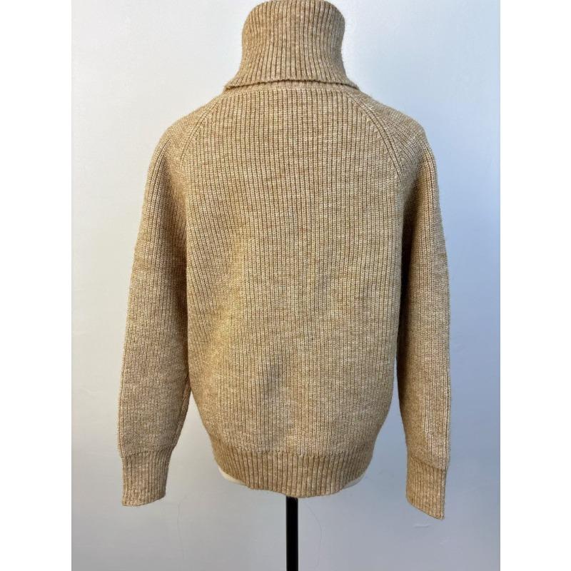 High Neck Sweater, Women's Knitted Loose New Style, High Neck Thickened Autumn and Winter Sweater, High Neck Solid Color Casual Medium Long Sweater