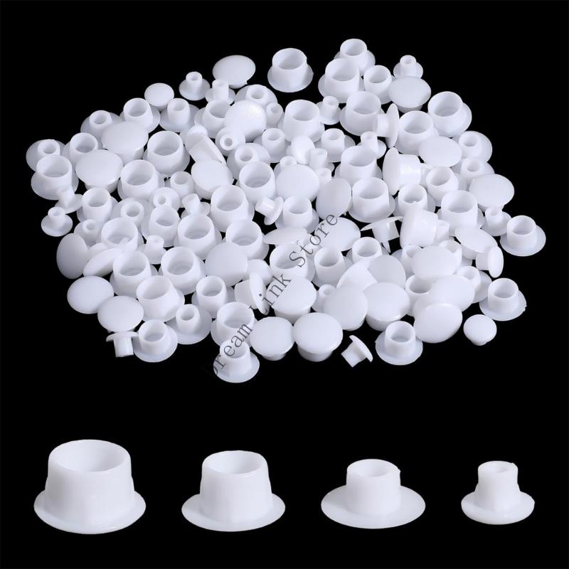 320Pcs Decoration Cap 4 Sizes Drill Hole Cover Furniture Hole Plug Plastic Screw Hole Cap Cover Furniture Cap