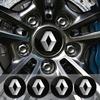 For Renault Clio Laguna 2 Megane 2 3 Duster Logan Captur 4pcs 56/60mm Car Wheel Center Hub Cap Badge Emblem Decal SS1