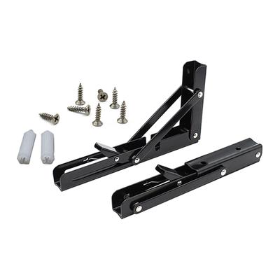 4/8/10/12 Inch Triangle Folding Angle Bracket Heavy Duty Metal DIY Collapsible Shelf Hinge Etrack Accessories For Work Bench