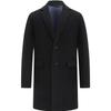 EMZ Erdos Men's Suit Collar Double-faced Wool Mid-length Coat