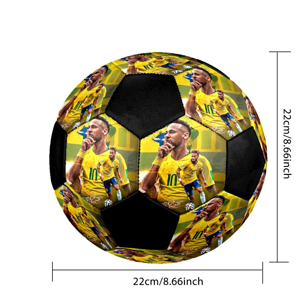 1 Stück Neymar Fußball Größe 5 Hallenfußball Mode Bunt Hinterhofspiel - Großartig für Sportfans Geschenk HE44