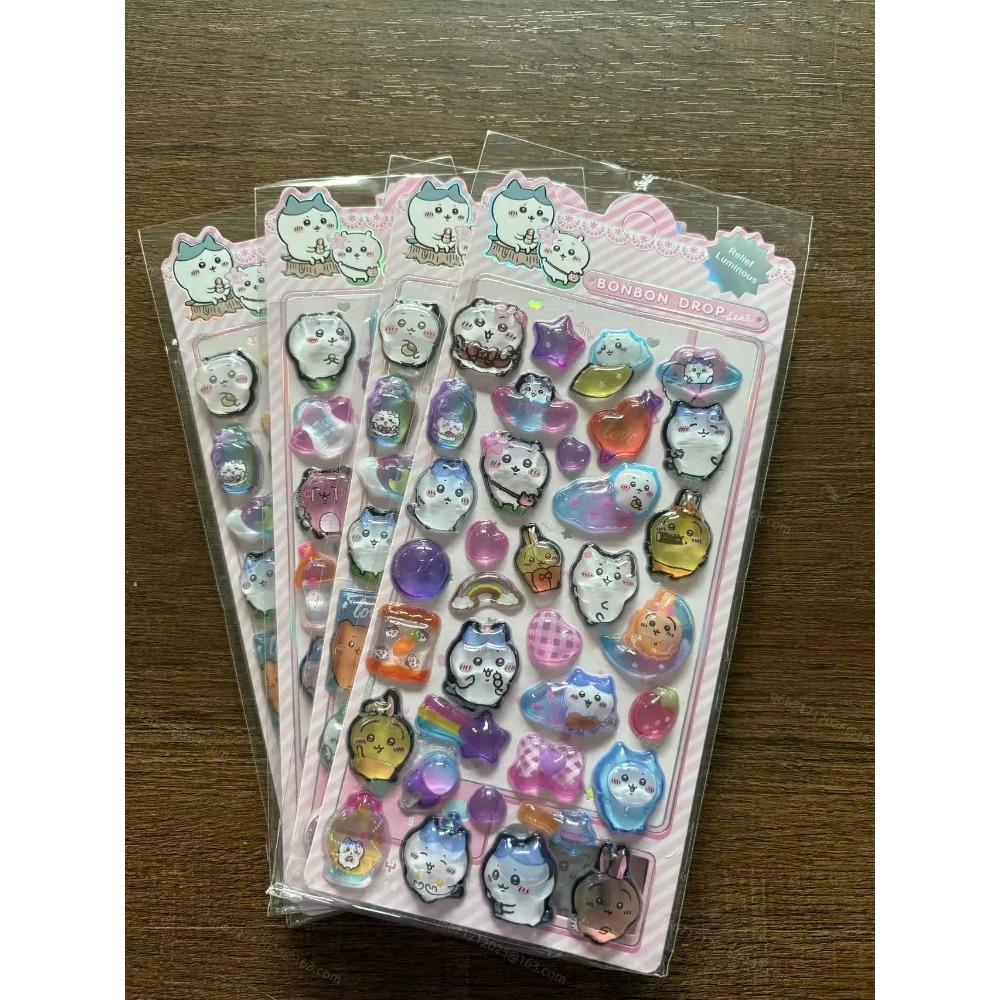 2/4PCS Cute Cartoon Fun 3d Stickers Stickers Decorate Water Bottles Notebooks Home Decoration Children'S Holiday Gifts