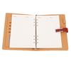 A5 Ordner 6 Ringe PU-Leder Magnetverschluss Nachfüllbarer Notizbuchordner mit 80 Blatt Papier