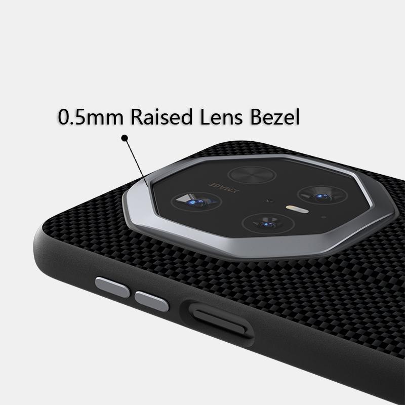 Ecology Leather For Huawei Mate 60 RS Case Slim Shockproof Luxury Metal Lens Grip Carbon Fiber Huawei Mate 70 RS Case Cover