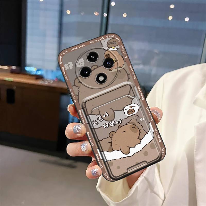 Soft Case Graffiti Phone Case For OPPO A3 Pro 5G China/F27Pro/F27PRO+ Cute Card Bag Dirt-resistant Anti-knock Card Slot