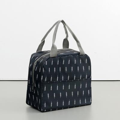 Functional Pattern Cooler Lunch Box Portable Insulated Canvas Lunch Bag Thermal Food Picnic Lunch Bags For Women Kids