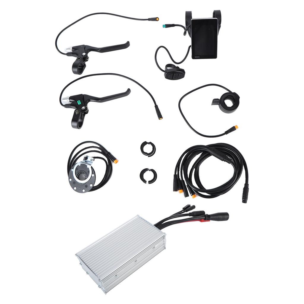 30A Electric Bike Controller Kit Waterproof Bicycle LCD Display Thumb Throttle Power Assist Sensor for 1000W Motor