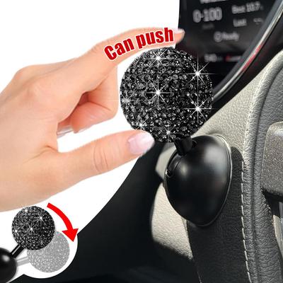 1x Car Ignition Button Stop One-Touch Protective Rocker Cover Engine Push Switch Control Lever Decoration Cover Auto Accessories