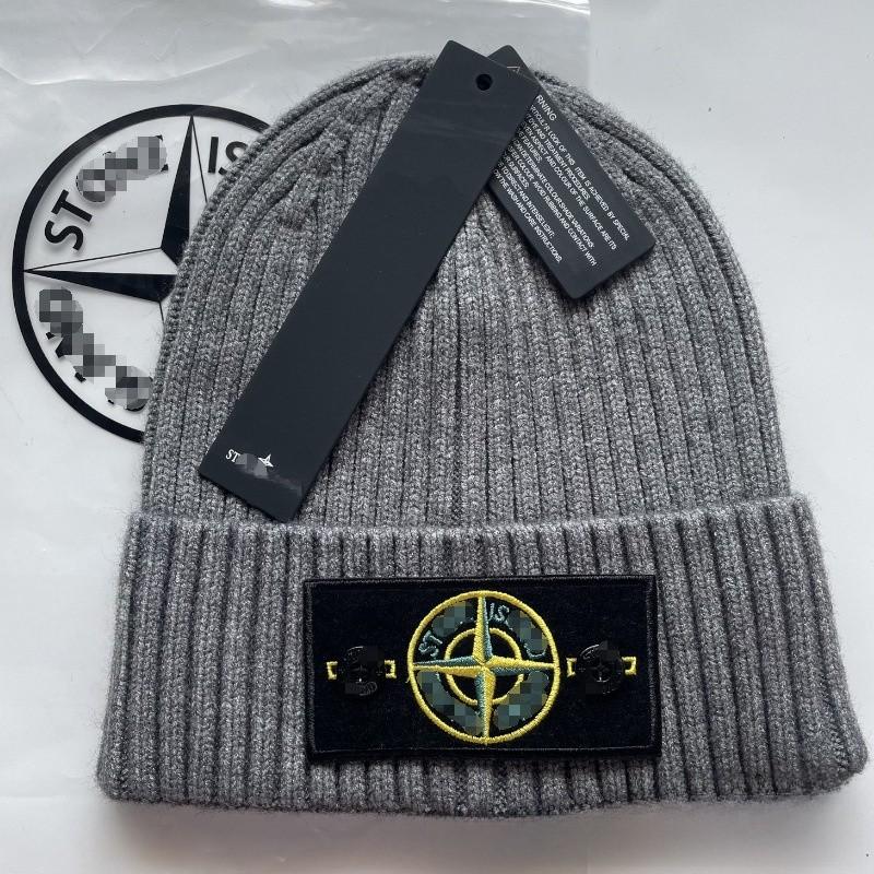 Winter Knitted Hat Outdoor Windproof Cold Proof Compass Decoration Warm Hat