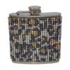 180ml Rhinestone Studded Hip Flask Leak-proof 304 Stainless Steel Reusable Anti-drop Wine Flask