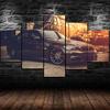 Classical M1 Group 4 Rennversion Sports Car 5 Panel Modern Wall Art Canvas HD Printed Posters Paintings Home Decor Pictures