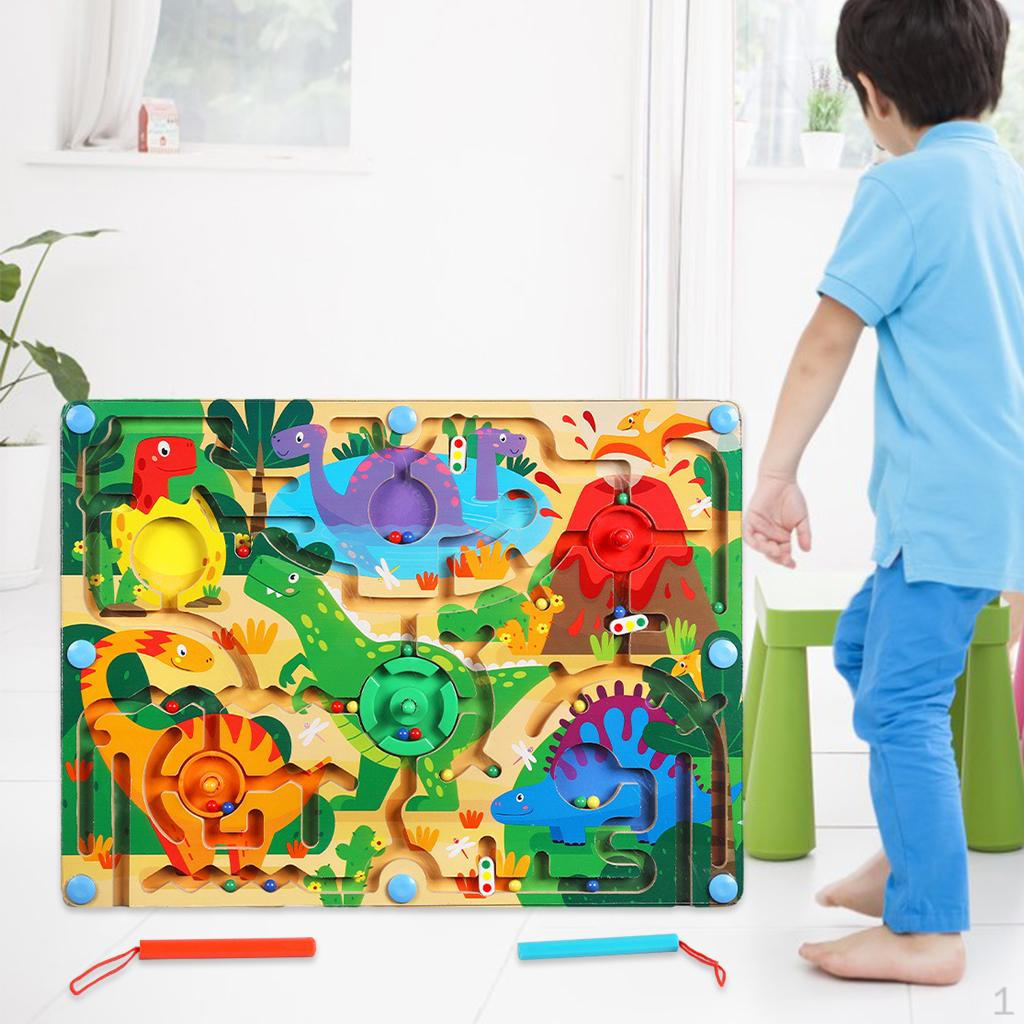 for Children Ages 4 to 6 Wooden Maze Kids Educational Crafts Toys