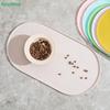 Oval Pet Placemat – Easy Clean Silicone Mat for Preventing Food & Water Spills
