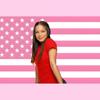 Arazzo bandiera americana rosa