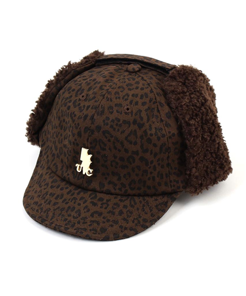 Yunibeosyeolkemiseuteuli Leopard Brown Earflap Cap
